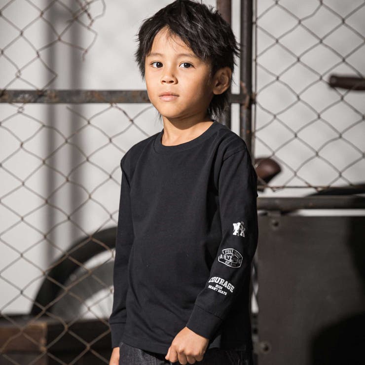 アシンメトリー重ね着風BIGミニ裏毛＆ロングTシャツセット(110~160cm) | WASK | 詳細画像7 