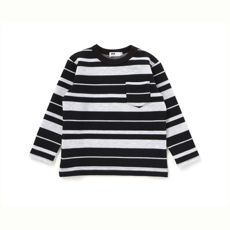 ヘンリーネックBIGTシャツ＆ボーダーロングTシャツセット(110~160cm) | WASK | 詳細画像13 