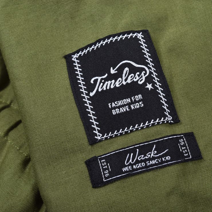 【 撥水 】 バック サテン 本格 モッズコート (100~160cm) | WASK | 詳細画像13 