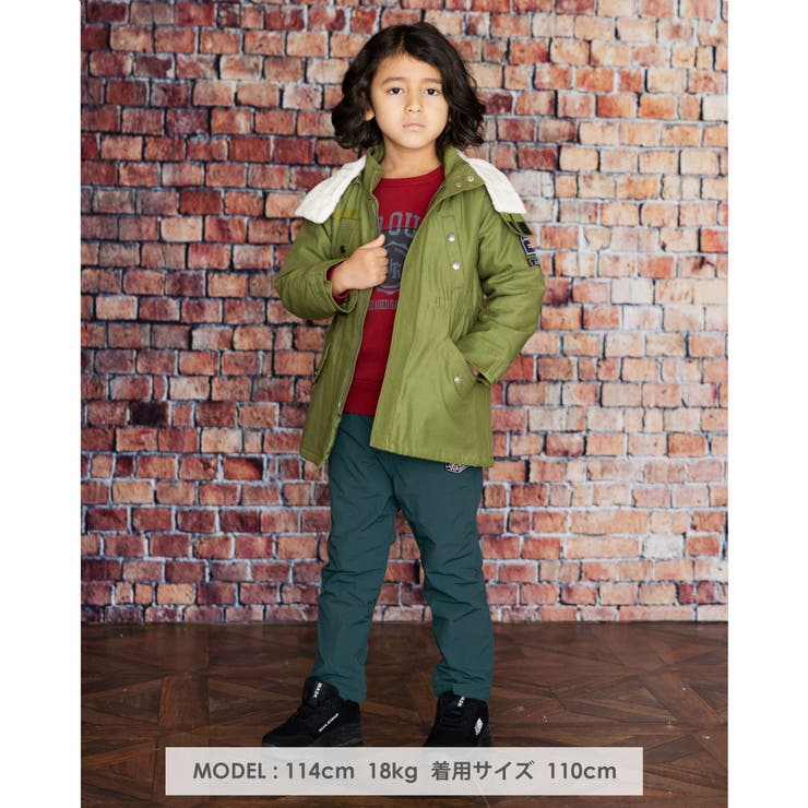 【 撥水 】 バック サテン 本格 モッズコート (100~160cm) | WASK | 詳細画像2 