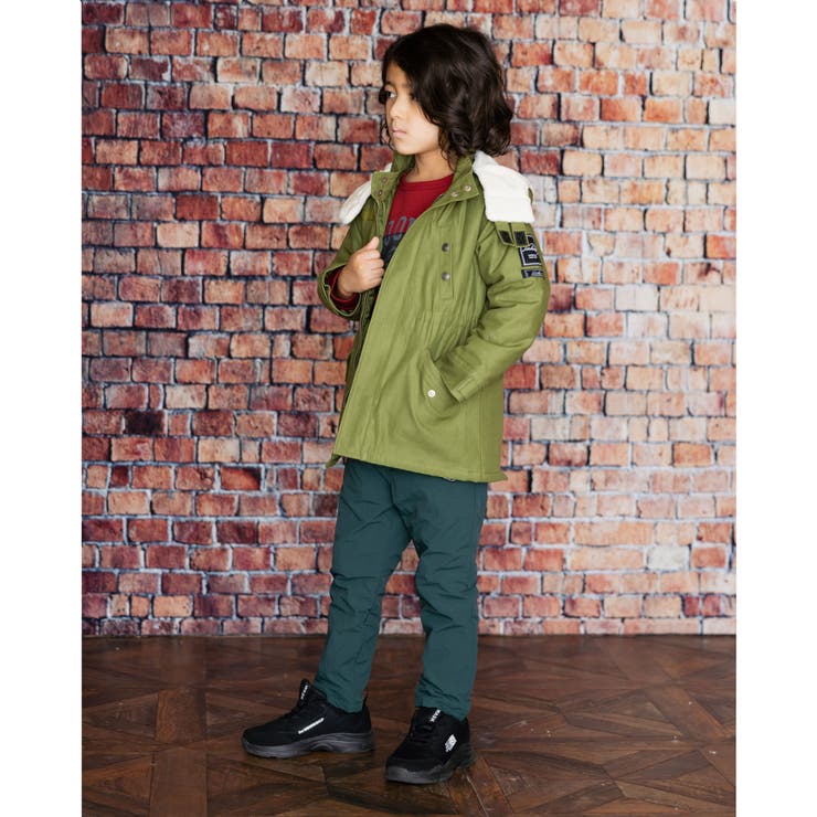 【 撥水 】 バック サテン 本格 モッズコート (100~160cm) | WASK | 詳細画像3 