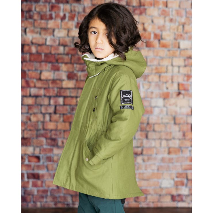 【 撥水 】 バック サテン 本格 モッズコート (100~160cm) | WASK | 詳細画像4 