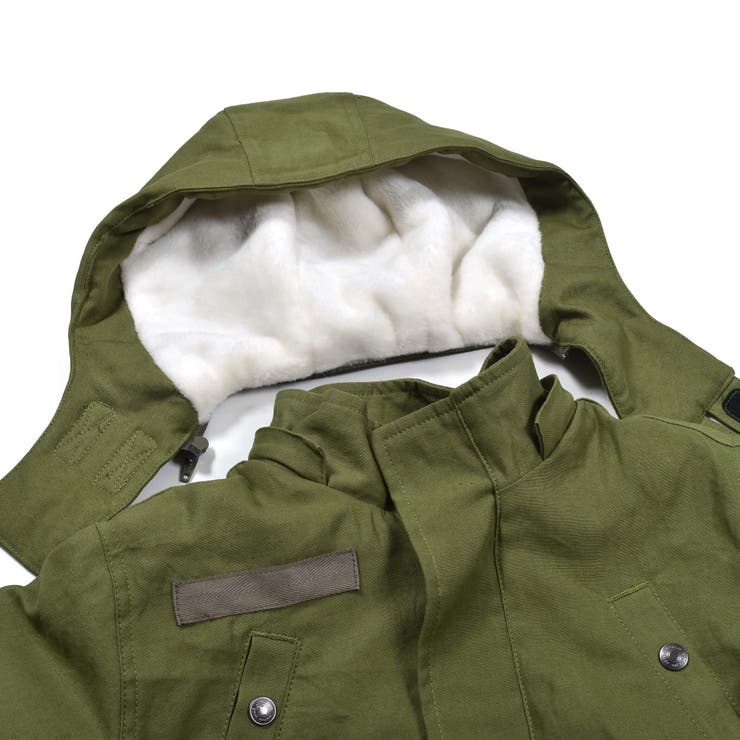 【 撥水 】 バック サテン 本格 モッズコート (100~160cm) | WASK | 詳細画像9 