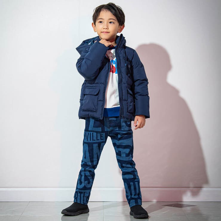 裏地スクリーンスパンテレコタフタダウンジャケット(100~160cm)[品番