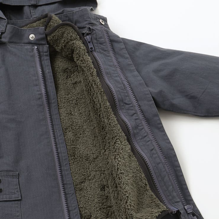 リップストップ＆ボア３WAYコート(110~160cm) | WASK | 詳細画像16 