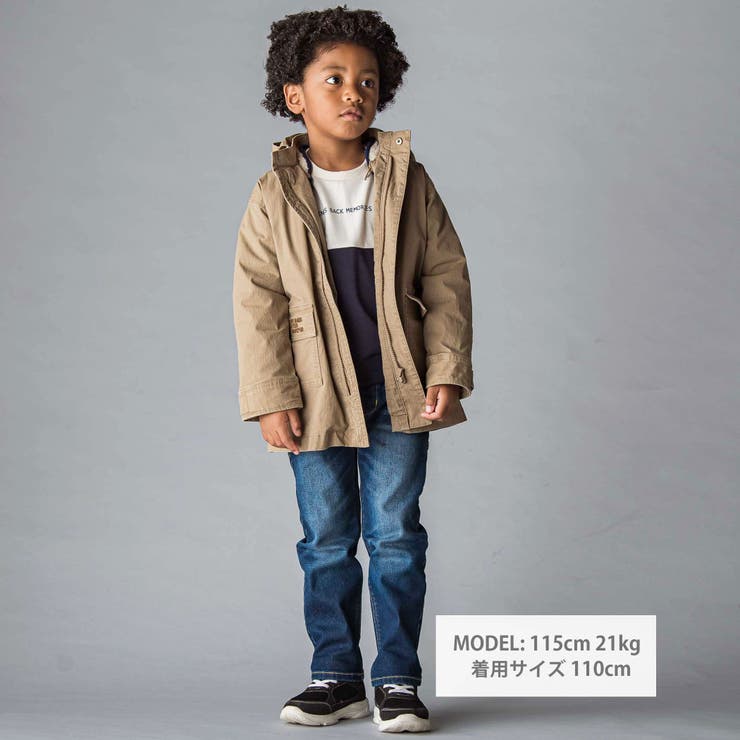 リップストップ＆ボア３WAYコート(110~160cm) | WASK | 詳細画像2 