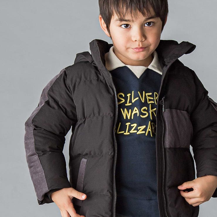 袖ライン中綿ジャケット(100~160cm) | WASK | 詳細画像3 