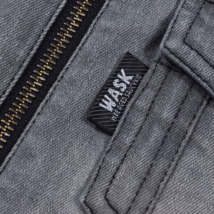 ジップアップ Gジャン ライトオンス デニム (100~160cm) | WASK | 詳細画像12 