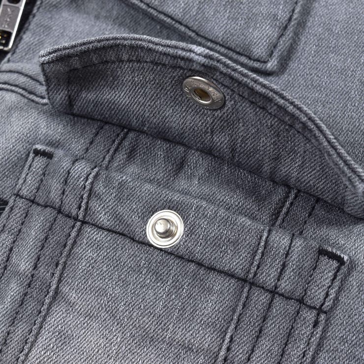 ジップアップ Gジャン ライトオンス デニム (100~160cm) | WASK | 詳細画像13 