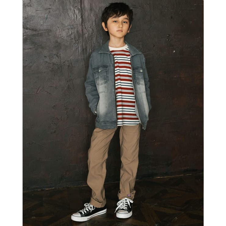 ジップアップ Gジャン ライトオンス デニム (100~160cm) | WASK | 詳細画像4 