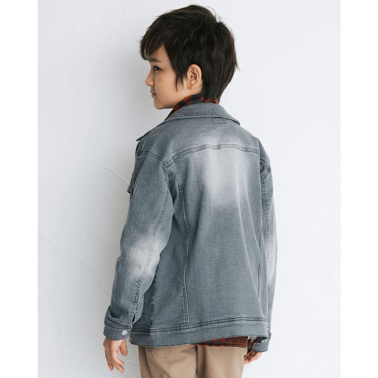 ジップアップ Gジャン ライトオンス デニム (100~160cm) | WASK | 詳細画像8 