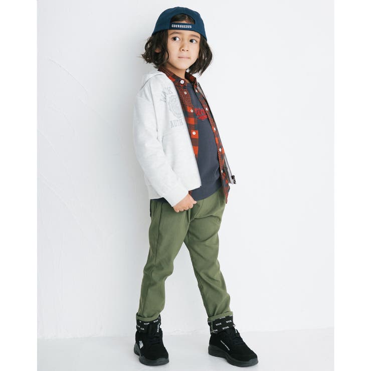 スクール ロゴ エンブレム ポンチ パーカー (100~160cm) | WASK | 詳細画像4 