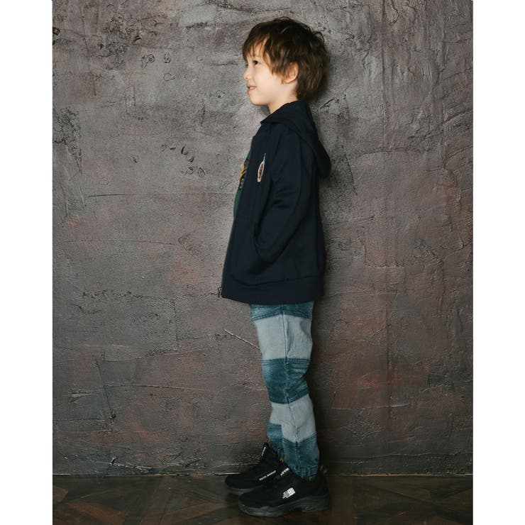 スクール ロゴ エンブレム ポンチ パーカー (100~160cm) | WASK | 詳細画像5 