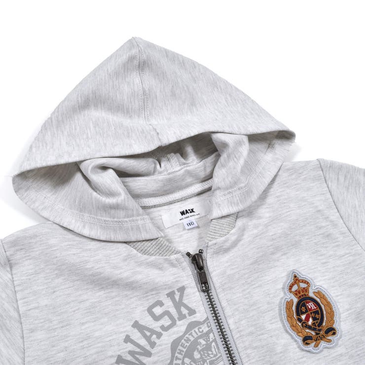 スクール ロゴ エンブレム ポンチ パーカー (100~160cm) | WASK | 詳細画像8 