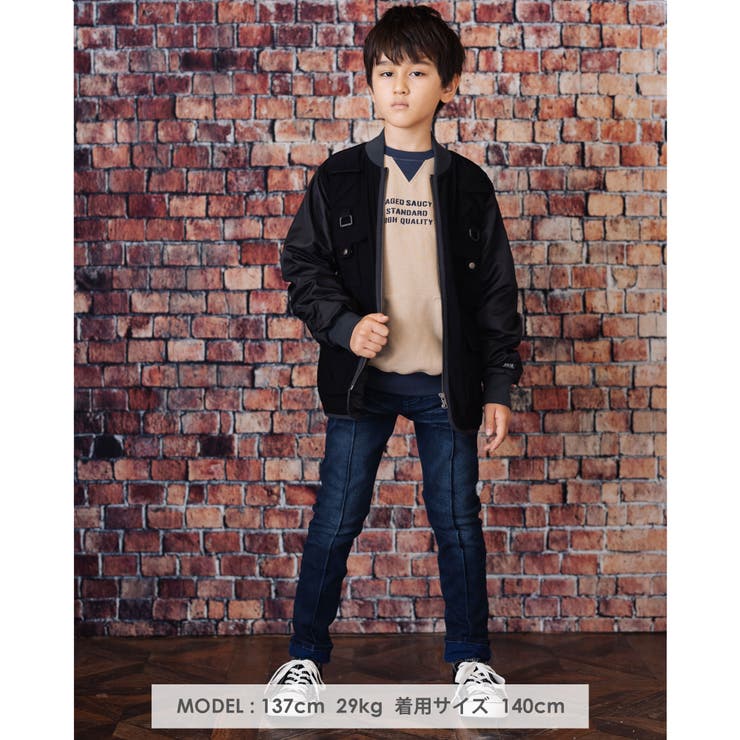 異素材 切り替え レイヤード風 | WASK | 詳細画像3 