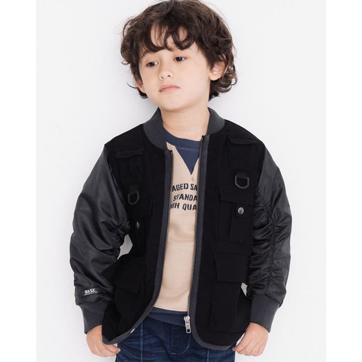 異素材 切り替え レイヤード風 | WASK | 詳細画像5 