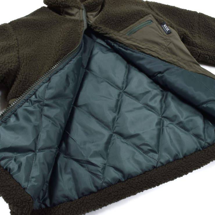 ボア ナイロンツイル 切り替え 中綿 ジャケット (100~160cm) | WASK | 詳細画像16 