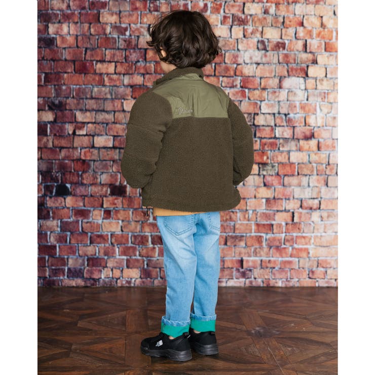 ボア ナイロンツイル 切り替え 中綿 ジャケット (100~160cm) | WASK | 詳細画像5 