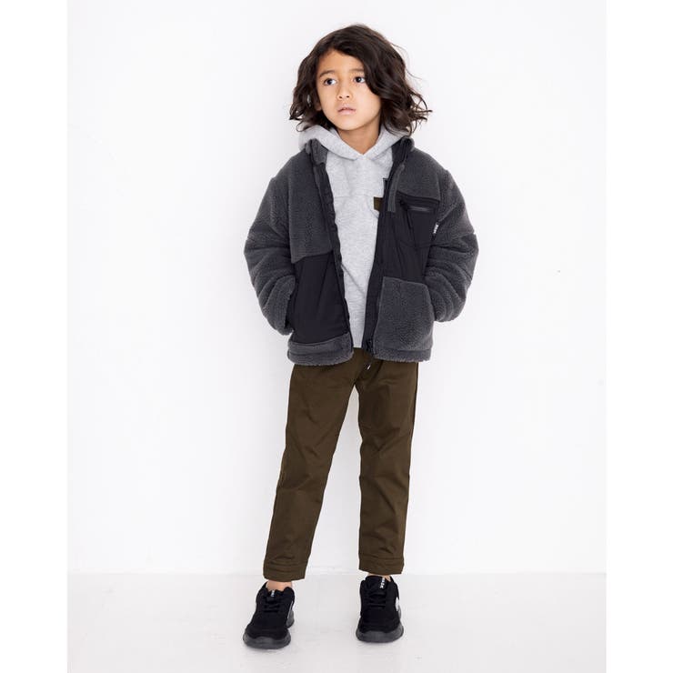 ボア ナイロンツイル 切り替え 中綿 ジャケット (100~160cm) | WASK | 詳細画像7 