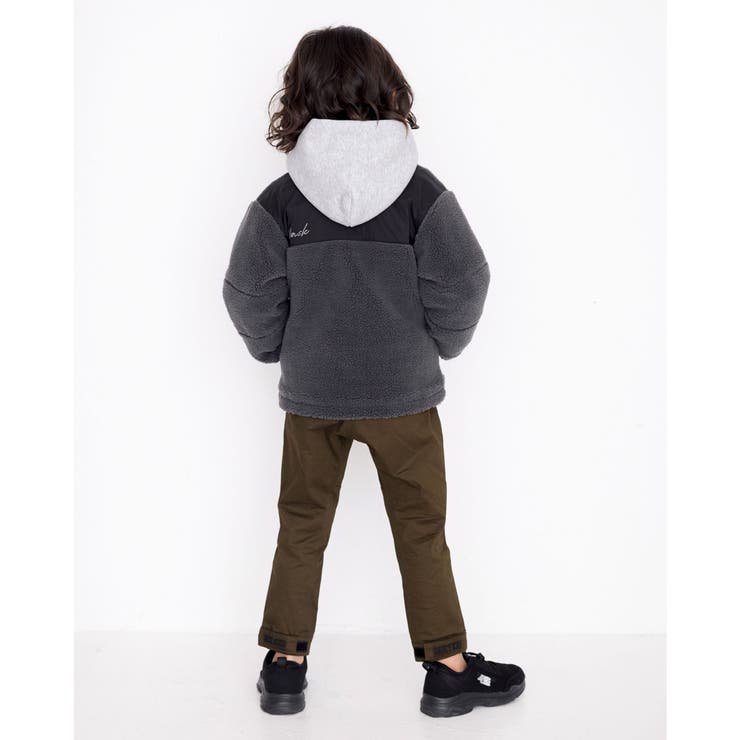 ボア ナイロンツイル 切り替え 中綿 ジャケット (100~160cm) | WASK | 詳細画像9 