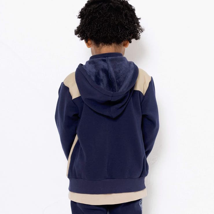 エステル裏起毛リップストップポケットパーカー(100~160cm) | WASK | 詳細画像4 