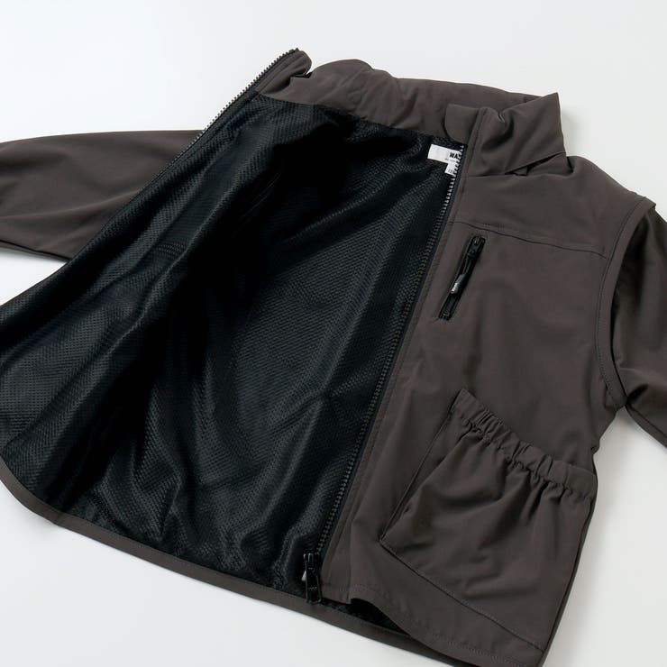 袖取り外しワークポケットジャケット(100~160cm) | WASK | 詳細画像13 