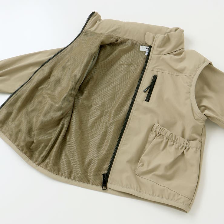 袖取り外しワークポケットジャケット(100~160cm) | WASK | 詳細画像21 