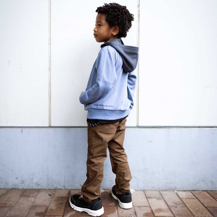 ロゴ配色裏毛パーカー(90~150cm) | WASK | 詳細画像3 