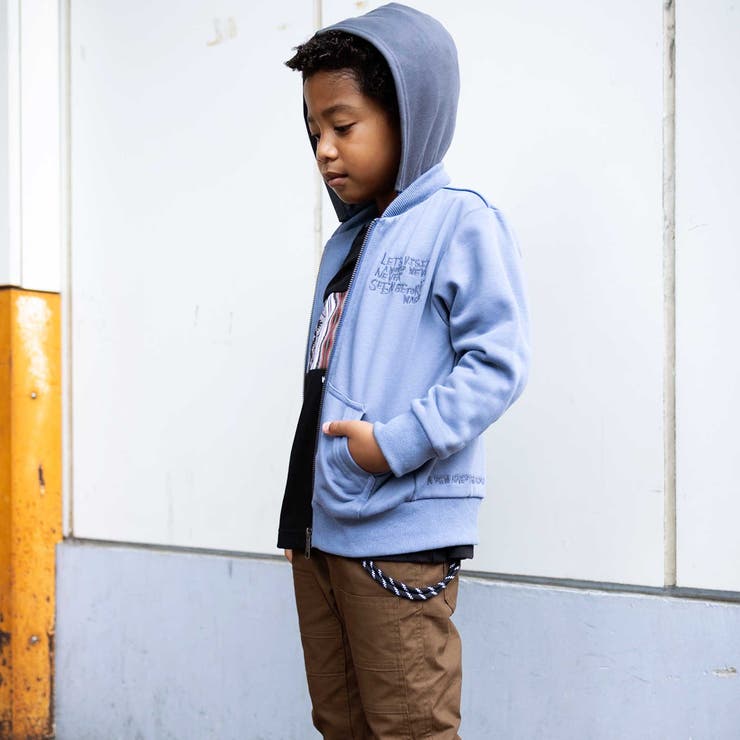 ロゴ配色裏毛パーカー(90~150cm) | WASK | 詳細画像4 