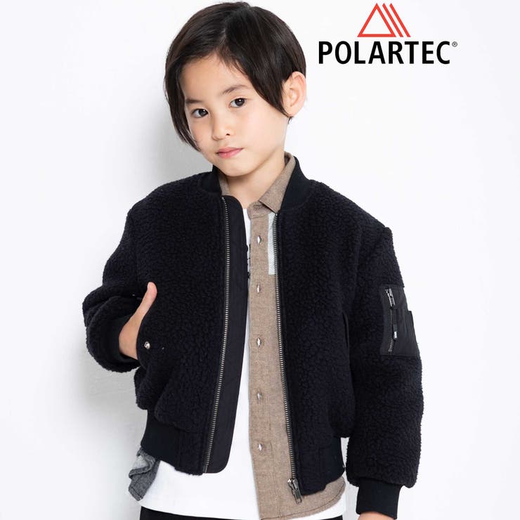 ブラック | MA1リバーシブルボアブルゾン(110~160cm) | WASK