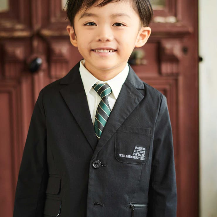 ファスナーポケットハイストレッチアシンメトリージャケット(110~160cm) | WASK | 詳細画像3 