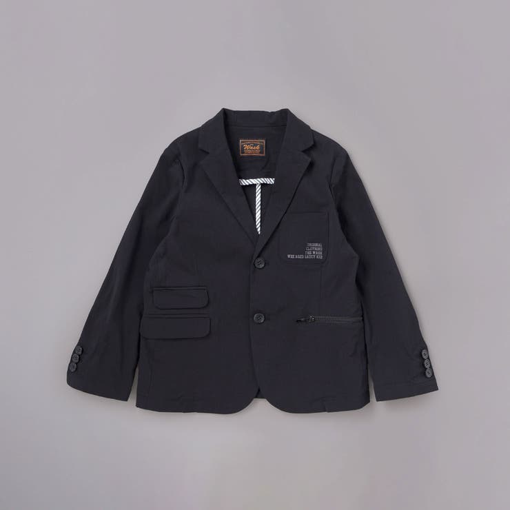 ファスナーポケットハイストレッチアシンメトリージャケット(110~160cm) | WASK | 詳細画像4 