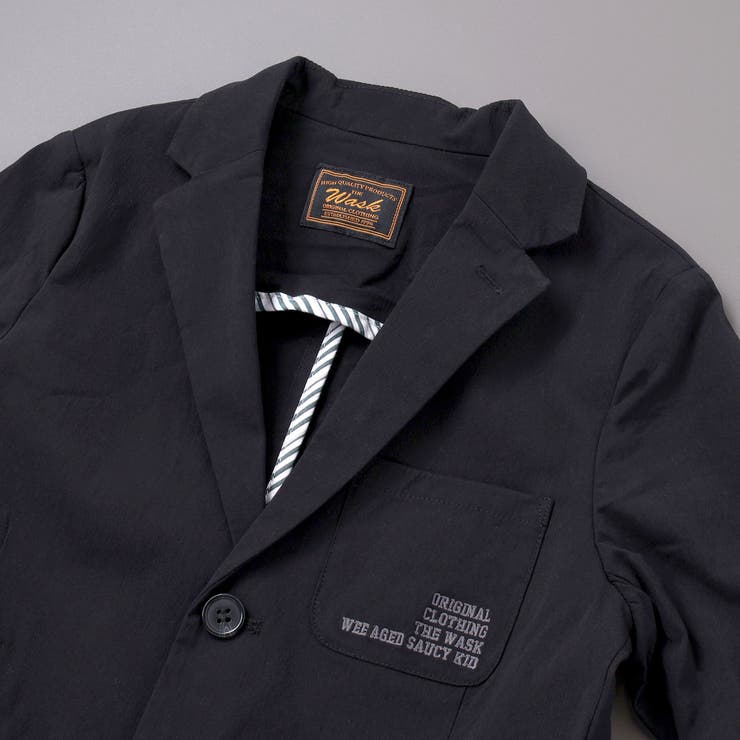ファスナーポケットハイストレッチアシンメトリージャケット(110~160cm) | WASK | 詳細画像6 