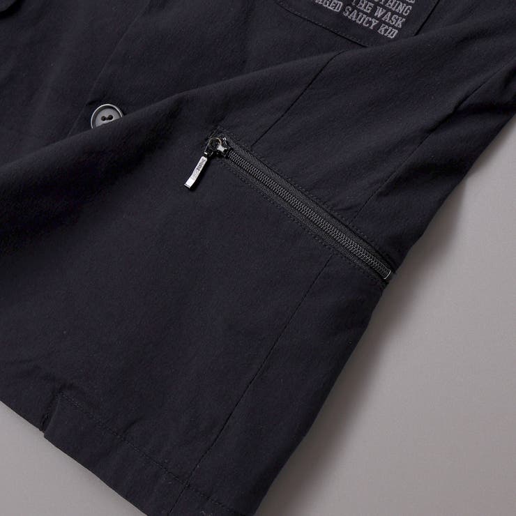 ファスナーポケットハイストレッチアシンメトリージャケット(110~160cm) | WASK | 詳細画像9 