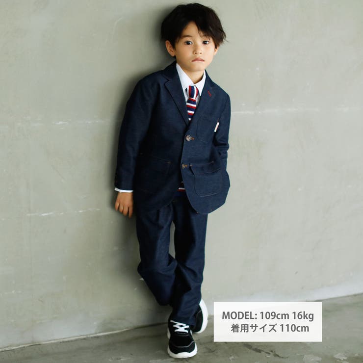 オックスワンポイント刺しゅう長袖レギュラーシャツ(110~160cm) | WASK | 詳細画像2 