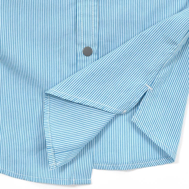 カラー織ネームストライプシャツ(110~160cm) | WASK | 詳細画像9 