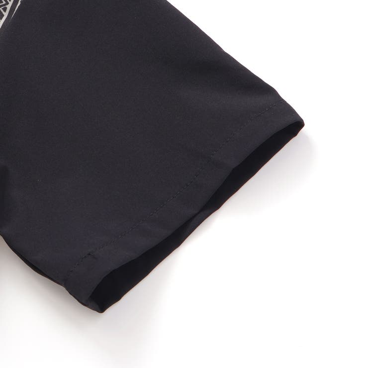 【お揃い】ネイティブ柄切り替えアロハウェザーシャツ(100~160cm) | WASK | 詳細画像12 