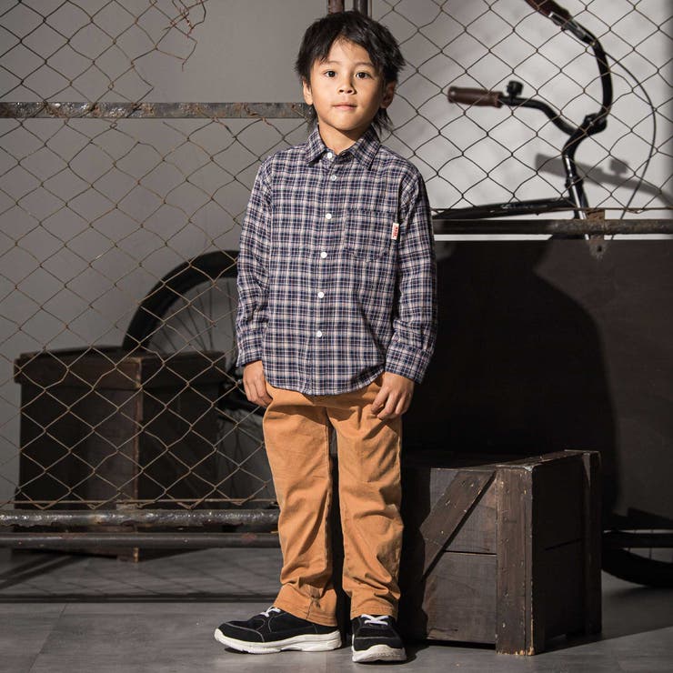 リバーシブルガーゼチェックシャツ(110~160cm) | WASK | 詳細画像5 