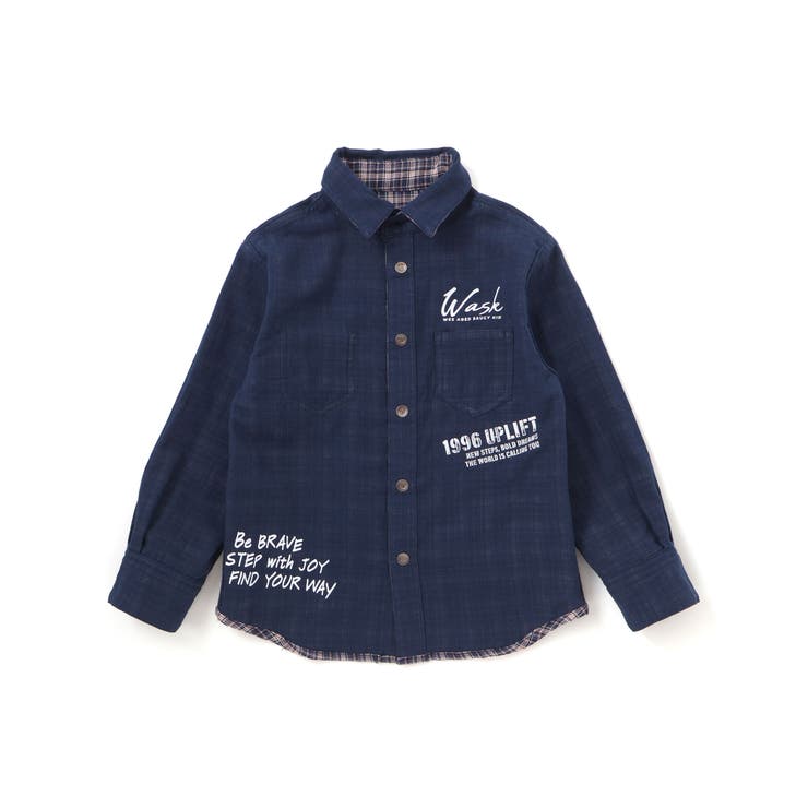 リバーシブルガーゼチェックシャツ(110~160cm) | WASK | 詳細画像8 