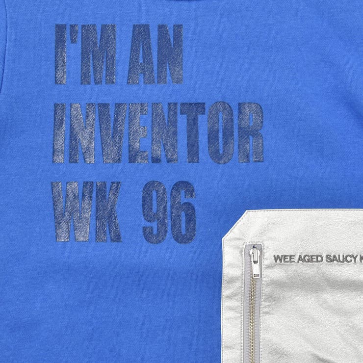 シルバー合皮ポケットロゴ裏起毛トレーナー(100~160cm) | WASK | 詳細画像16 