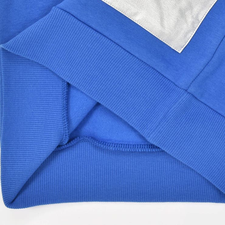 シルバー合皮ポケットロゴ裏起毛トレーナー(100~160cm) | WASK | 詳細画像18 