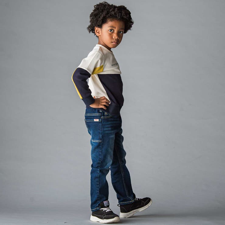 ロゴプリント配色トレーナー(110~160cm) | WASK | 詳細画像3 