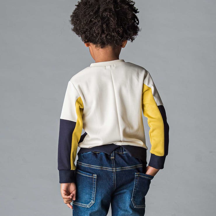 ロゴプリント配色トレーナー(110~160cm) | WASK | 詳細画像5 