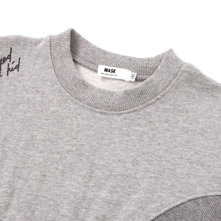 円形切り替えBIG裏毛トレーナー(100~160cm) | WASK | 詳細画像12 