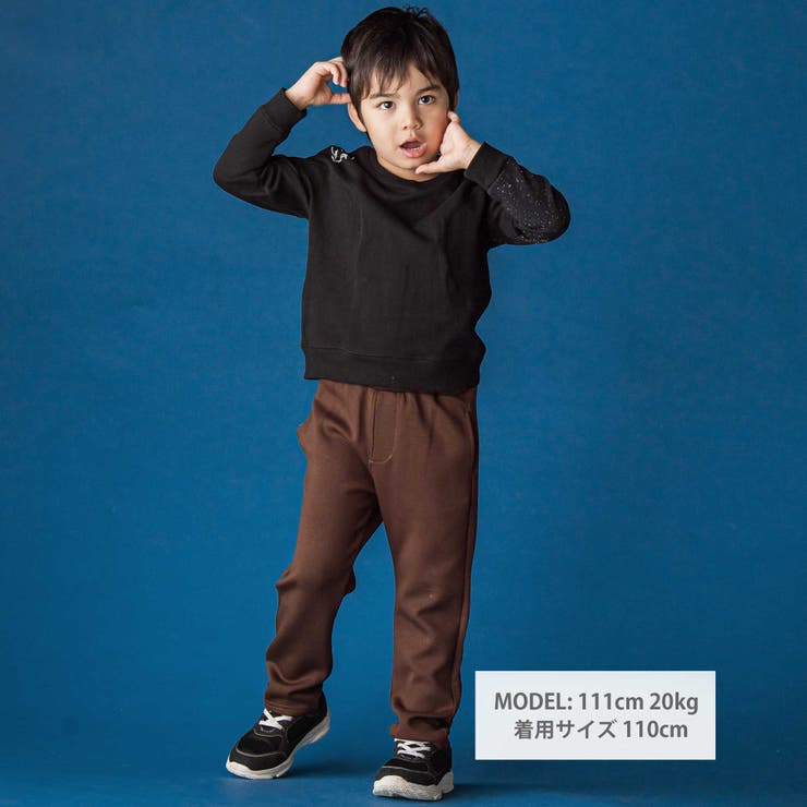 円形切り替えBIG裏毛トレーナー(100~160cm) | WASK | 詳細画像2 