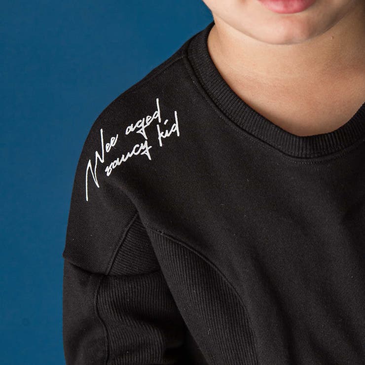 円形切り替えBIG裏毛トレーナー(100~160cm) | WASK | 詳細画像4 