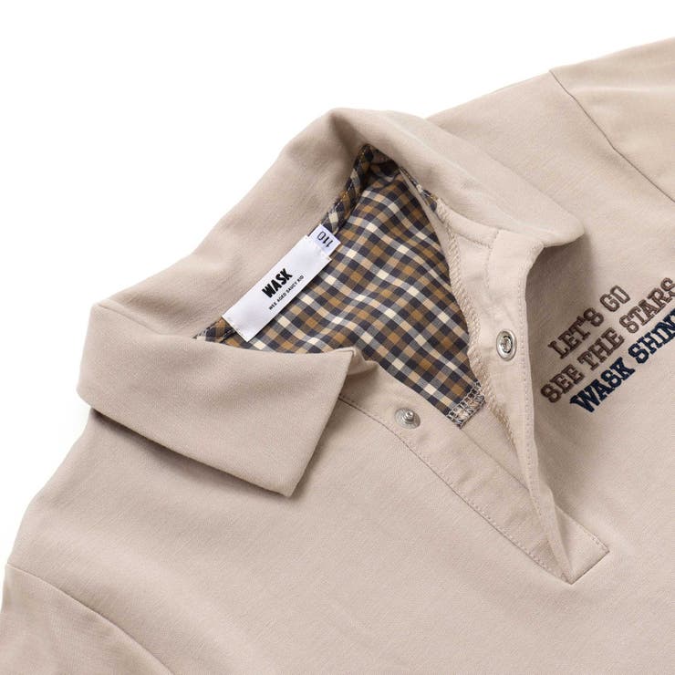 襟付き裏チェックトレーナー(110~160cm) | WASK | 詳細画像12 