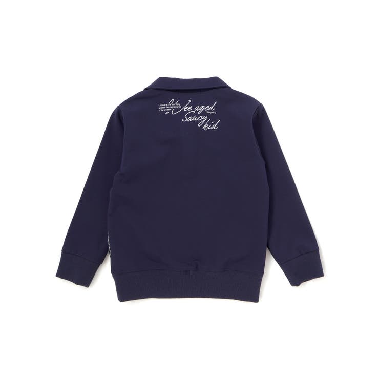 襟付き裏チェックトレーナー(110~160cm) | WASK | 詳細画像7 