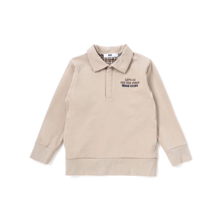 襟付き裏チェックトレーナー(110~160cm) | WASK | 詳細画像9 