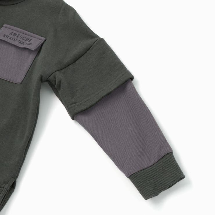 レイヤード風BIGフーディトレーナー(110~160cm) | WASK | 詳細画像11 